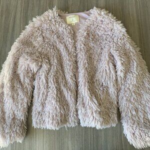 Pink Faux Fur Coat